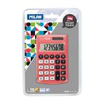 Calculadora 8 Dígitos Rojo Pocket Touch