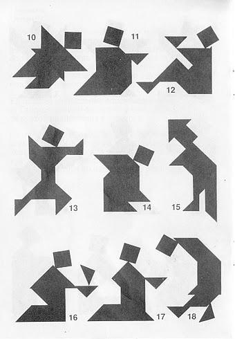 autor amortiguar Embajada Soluciones Tangram. Descubre cómo formar las figuras.